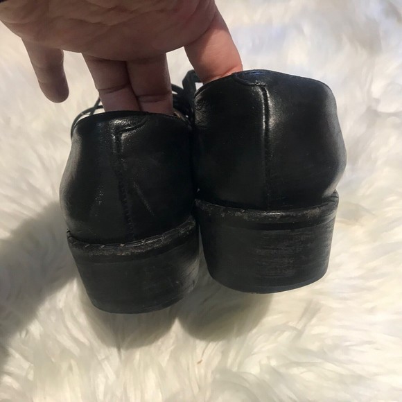 Anthropologie Kupuri Spain Fringe Bootie Black Bohemian Boho Ankle Boots Size7.5 - Picture 4 of 9